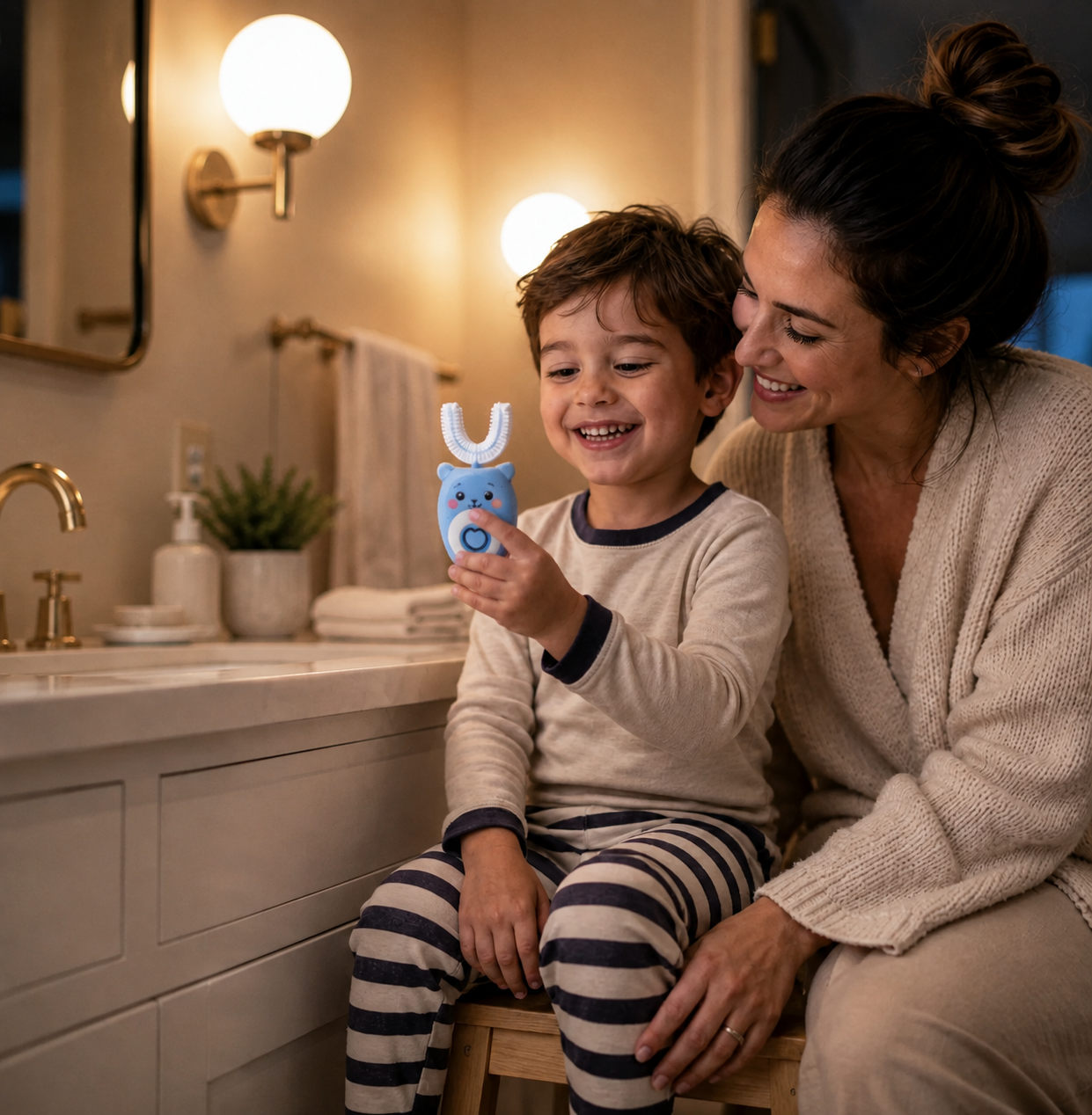 SmiloKids™ – Brosse à dents électrique U pour enfants